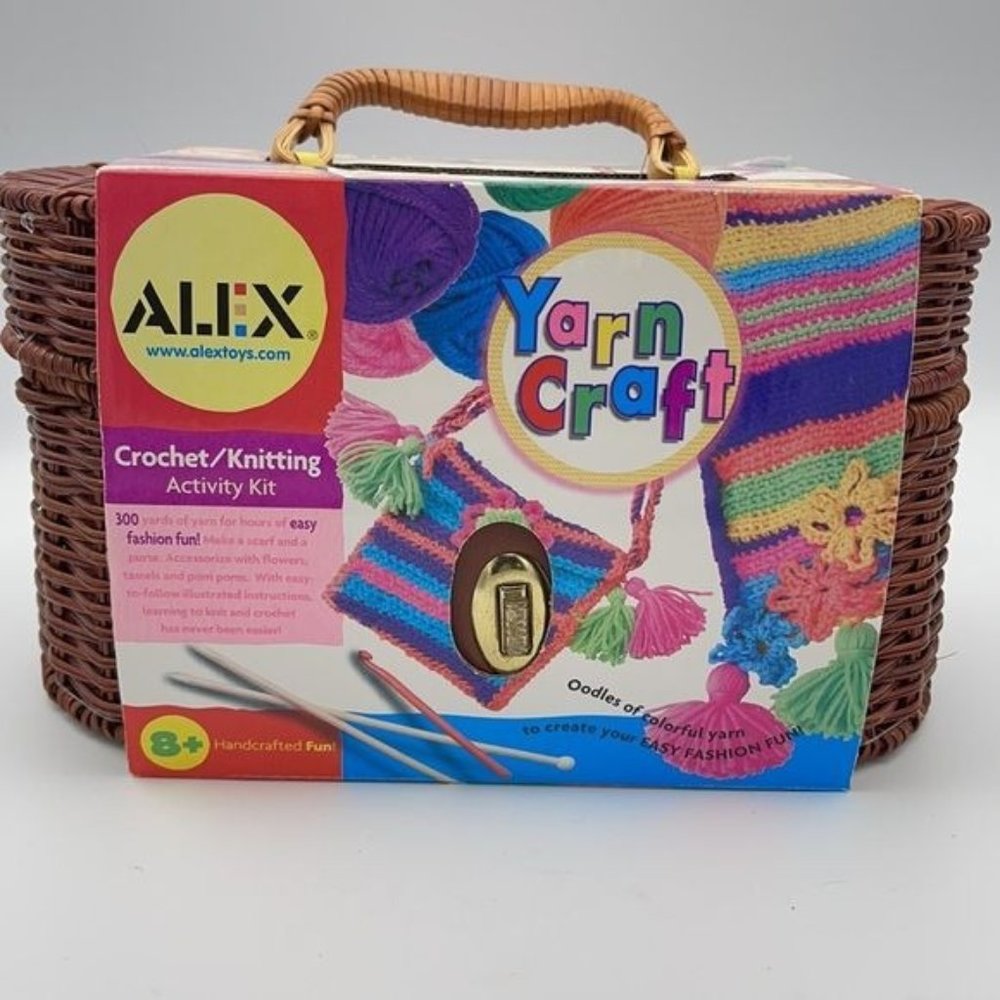 Alex Craft Kit CROCHET KNIT New Basket